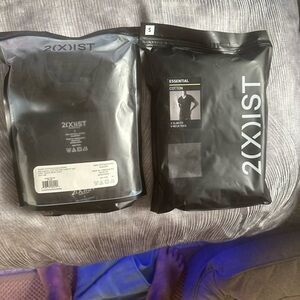 2xist Black Cotton Men's Undershirts Pack